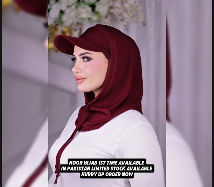 Summer Cap with Built in Hijab - Attraction Mart