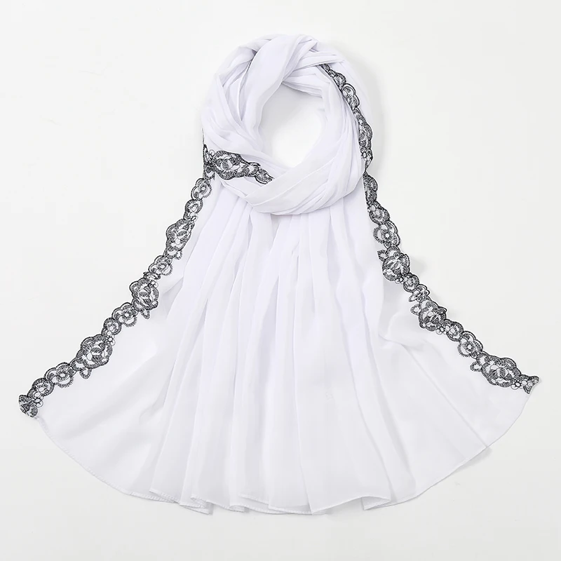 Bubble Lace Chiffon Hijab - Attraction Mart