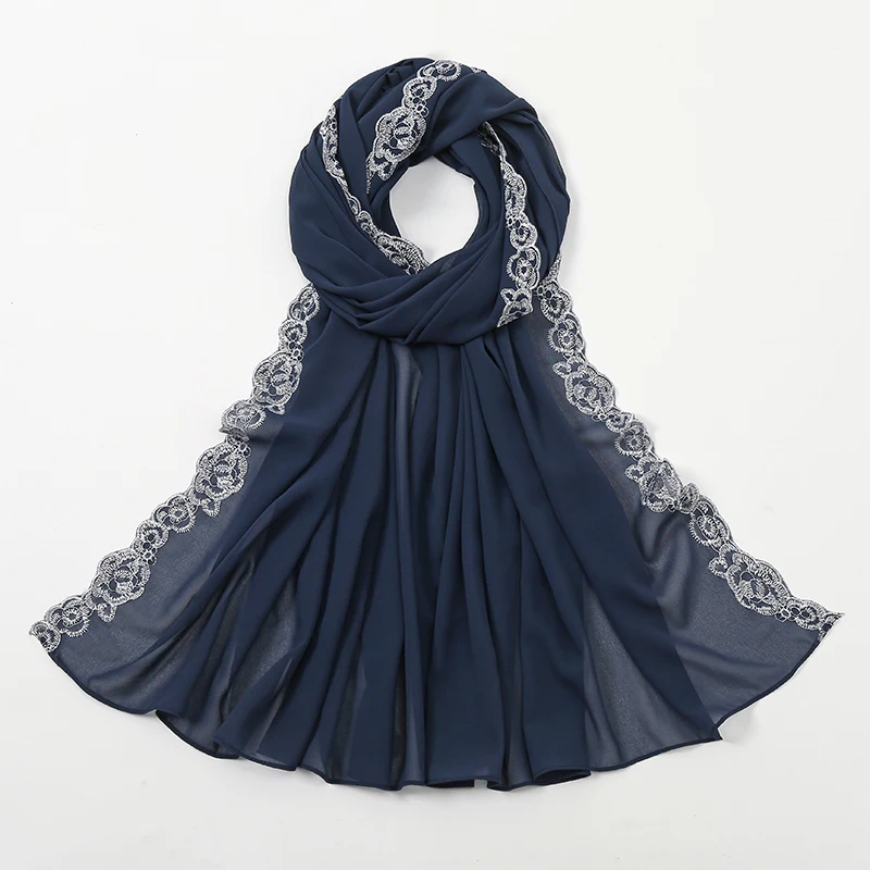 Bubble Lace Chiffon Hijab - Attraction Mart