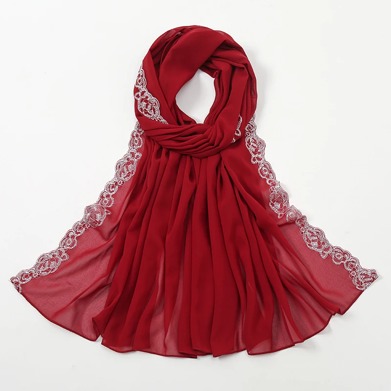 Bubble Lace Chiffon Hijab - Attraction Mart