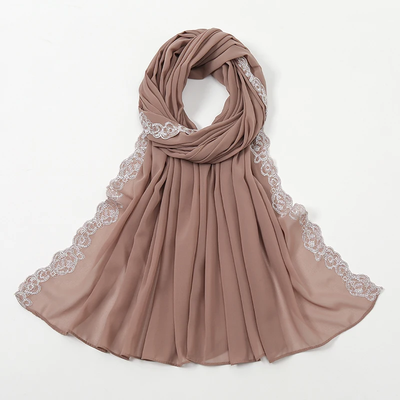 Bubble Lace Chiffon Hijab - Attraction Mart