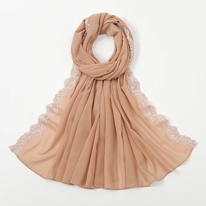 Bubble Lace Chiffon Hijab - Attraction Mart