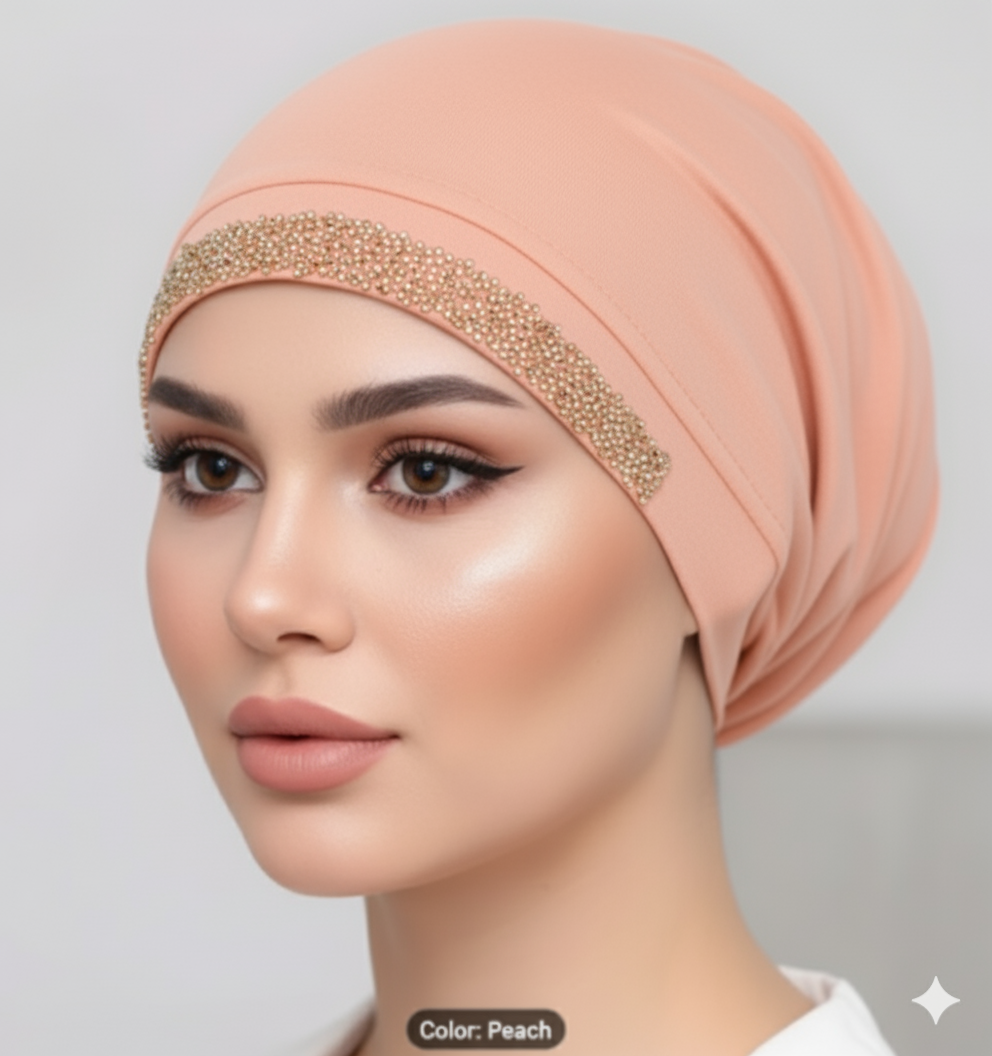 Chandni Glitter Hijab Cap– Premium Jersey Undercap for Women Pakistan