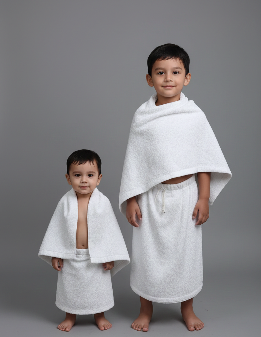 Kids Ehraam - Easy to wear Ehraam for all Ages