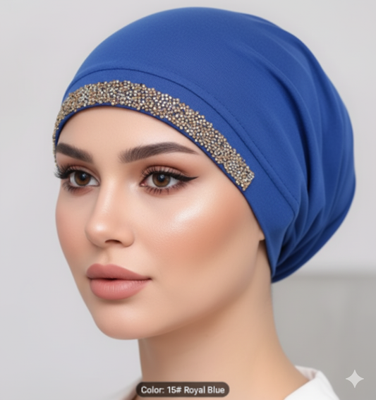 Chandni Glitter Hijab Cap– Premium Jersey Hijab Undercap