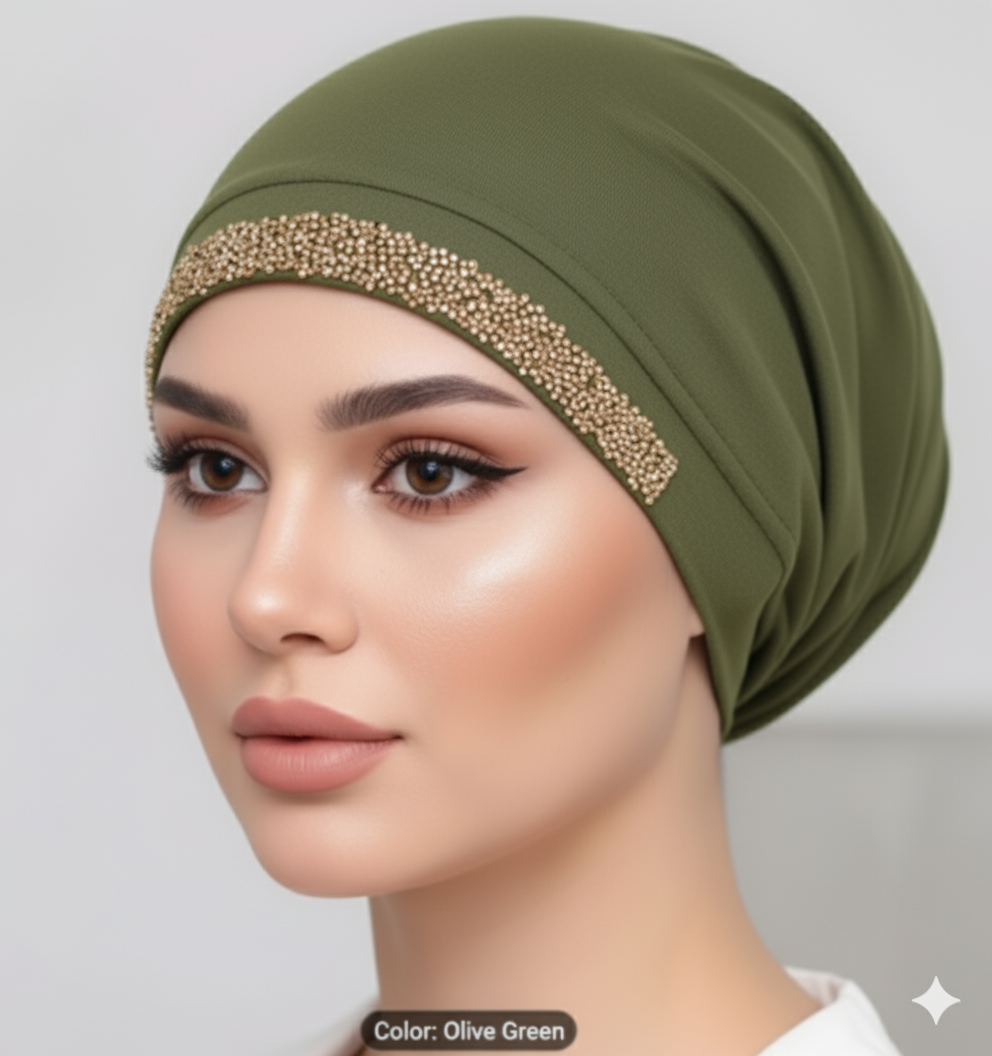 Chandni Glitter Hijab Cap– Premium Jersey Undercap for Women Pakistan