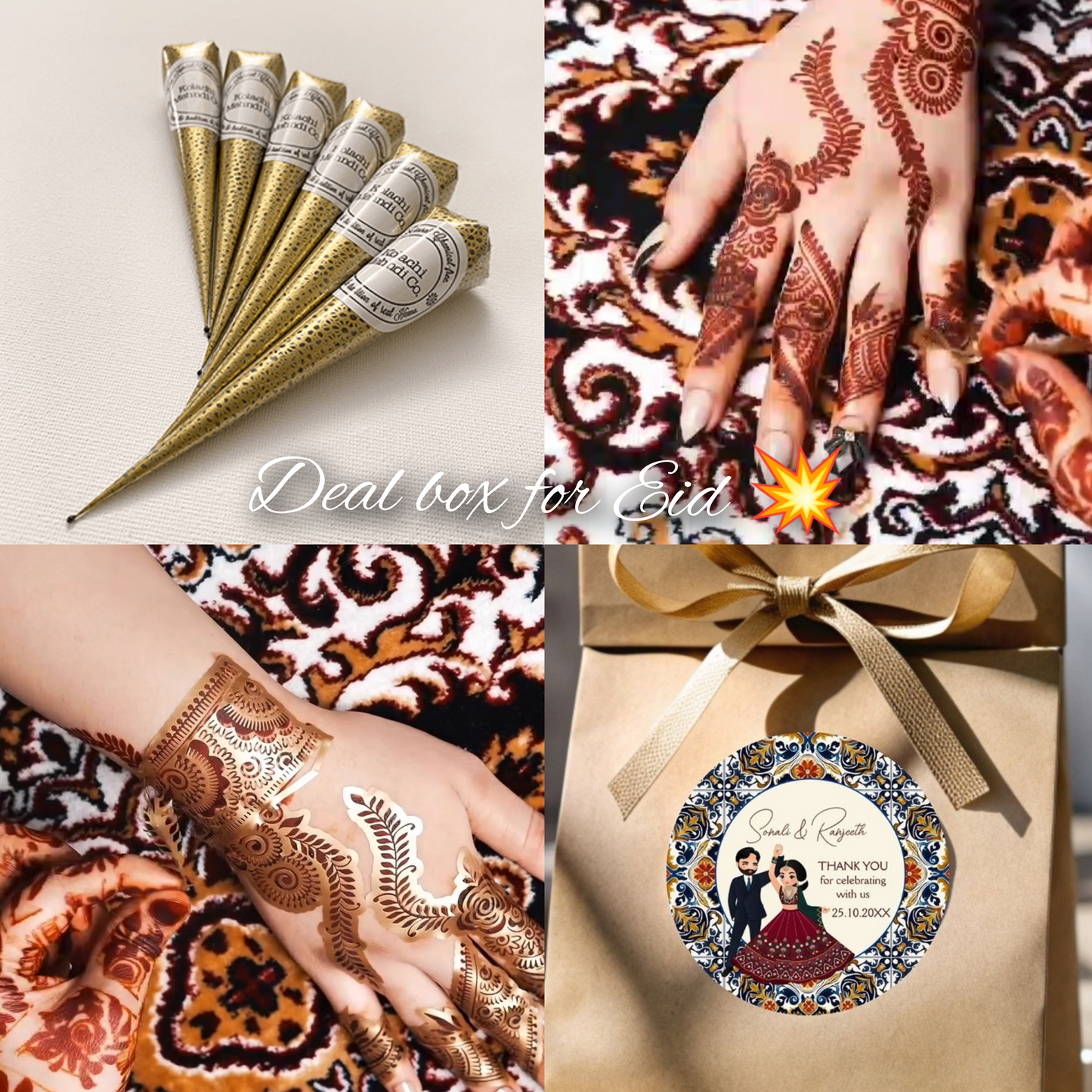 Mehndi Special deal box/ Indian Mehndi Designs