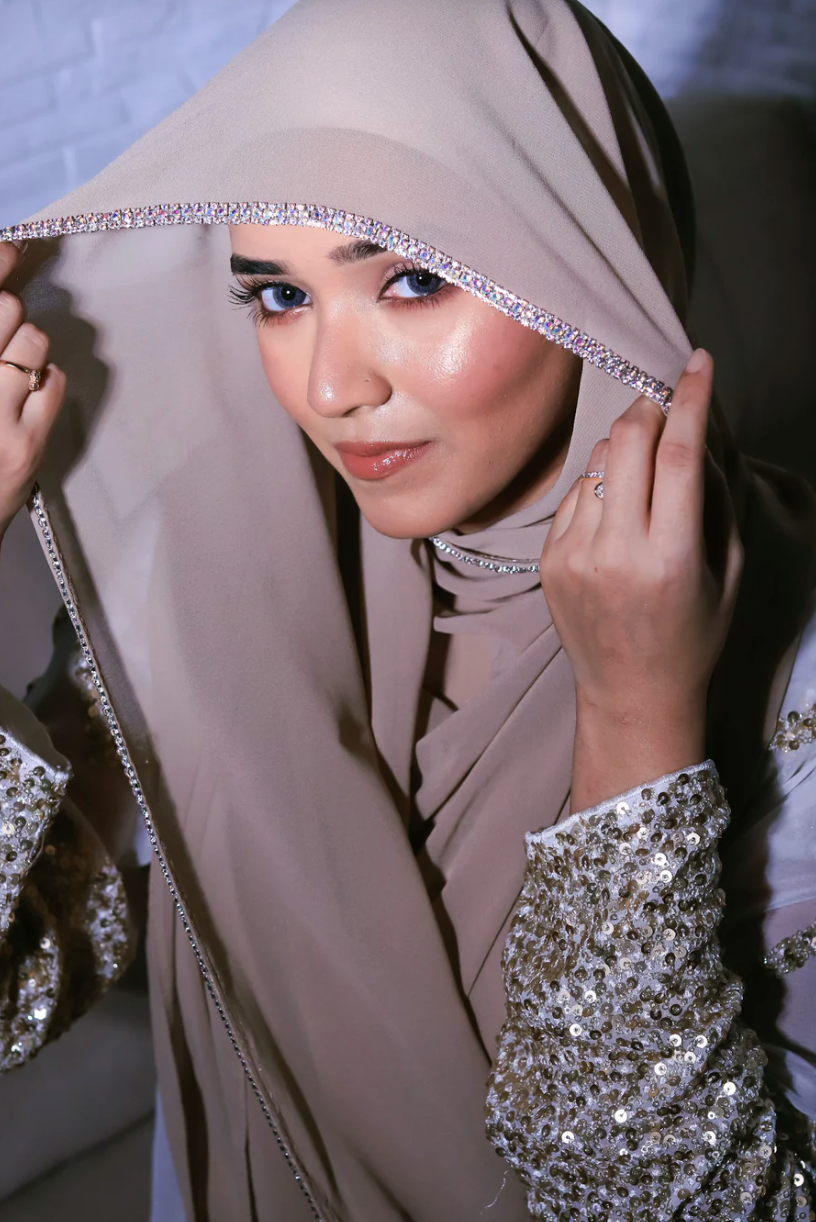 Crystal drop Hijab - Attraction Mart