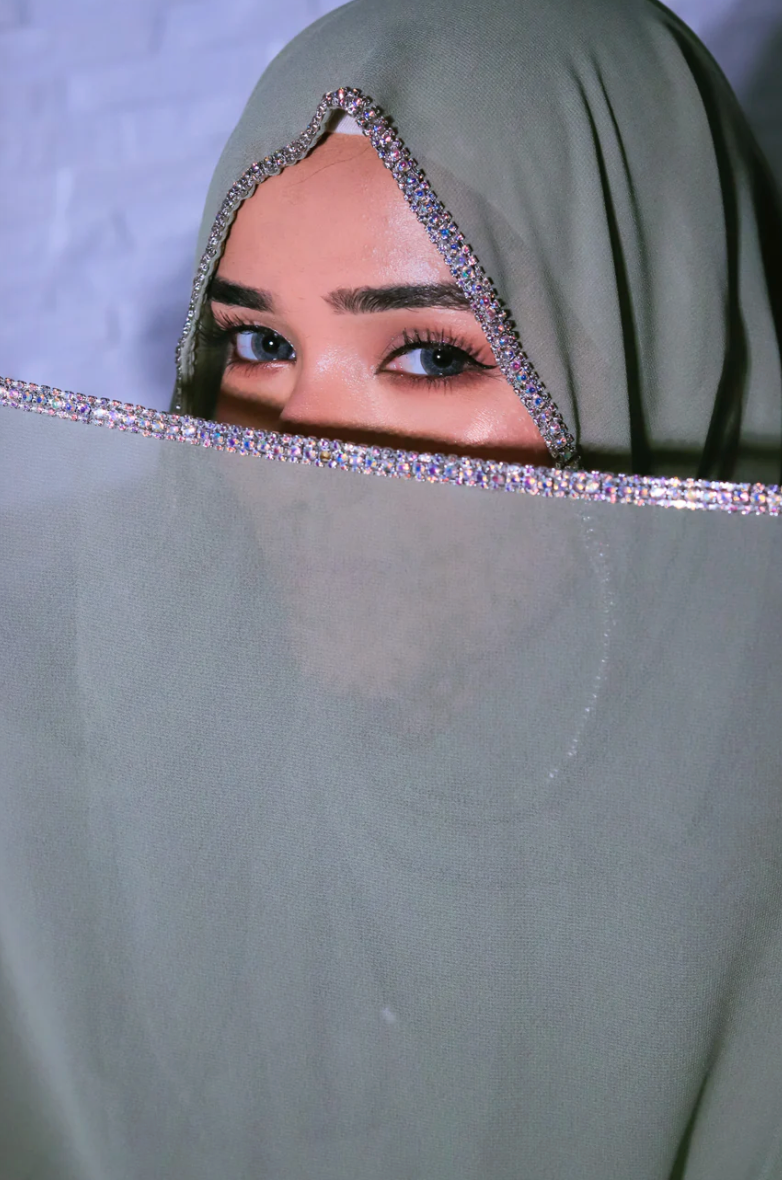 Crystal drop Hijab - Attraction Mart