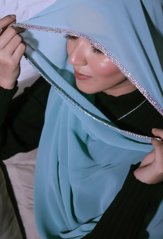 Crystal drop Hijab - Attraction Mart