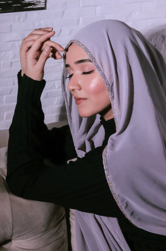Crystal drop Hijab - Attraction Mart