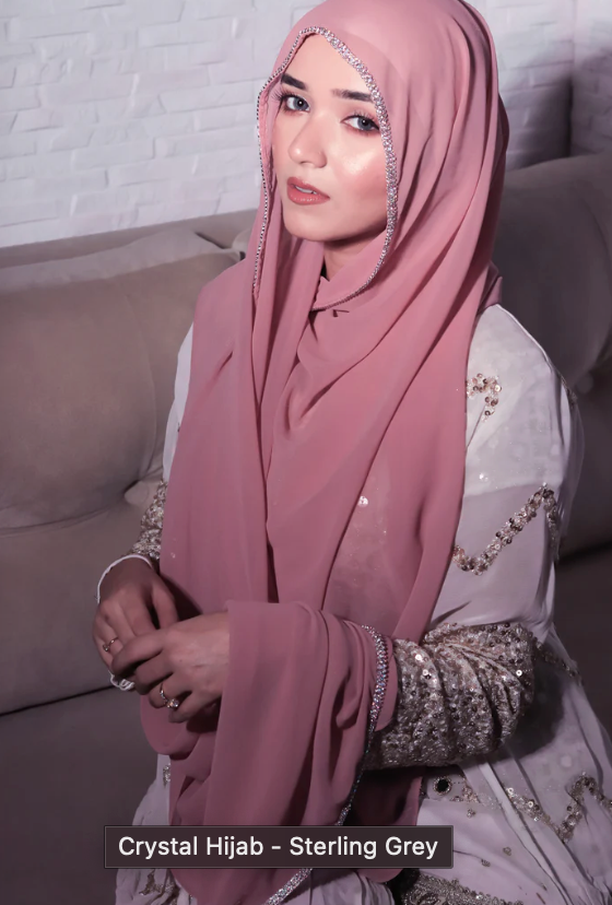 Crystal drop Hijab - Attraction Mart