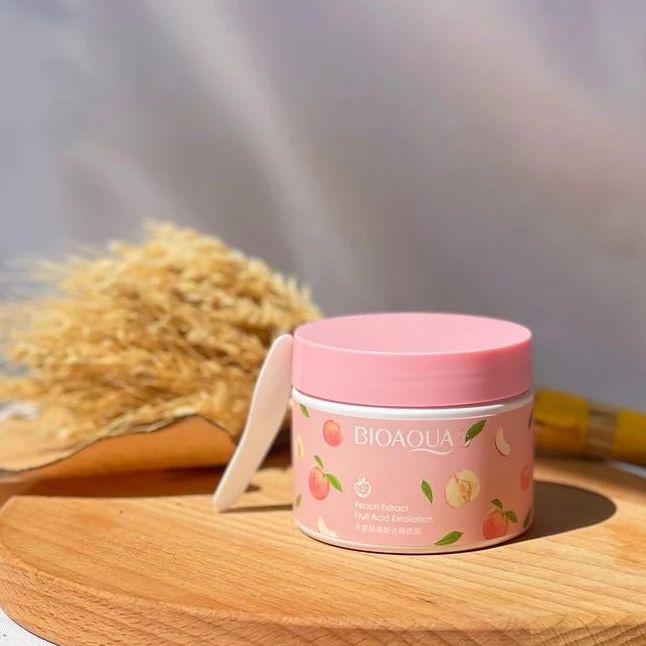 PEACH GEL  & EXFOLIATING BODY GLOVE FOR SKIN GLOW