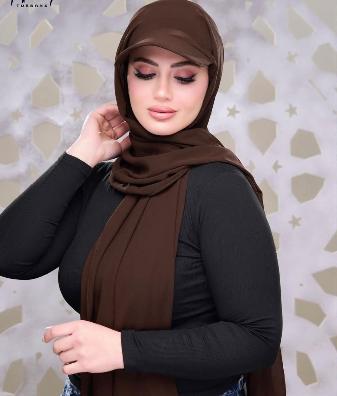 Noor Hijab with attached Hat - Attraction mart