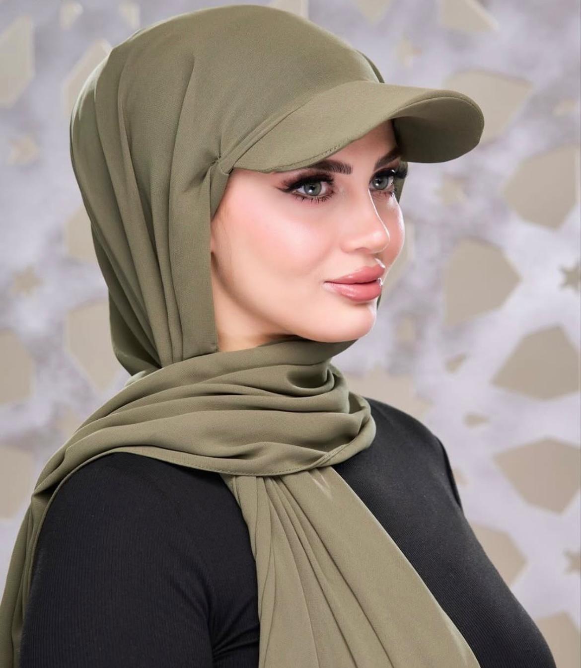 Noor Hijab with attached Hat - Attraction mart