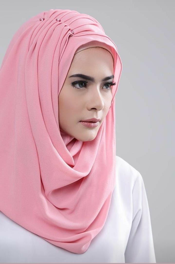 Butterfly Pleated Chiffon Hijab | Lightweight & Stylish - Attraction mart