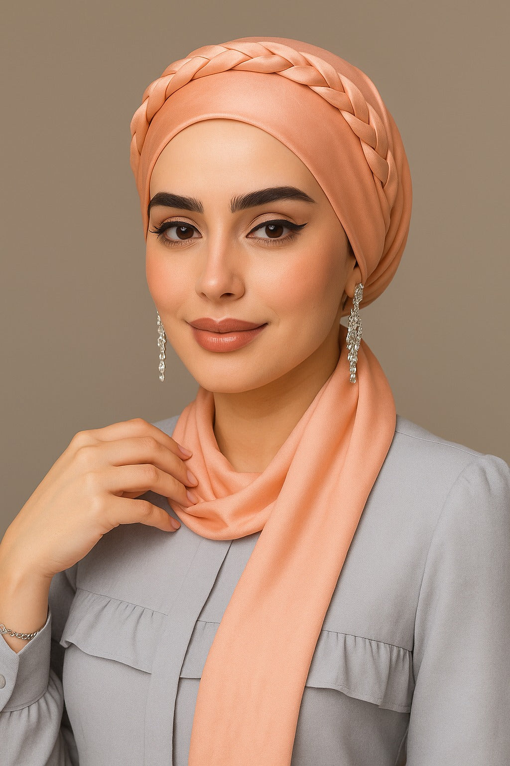 Nooré Silk Hijab – Luxury Elegance