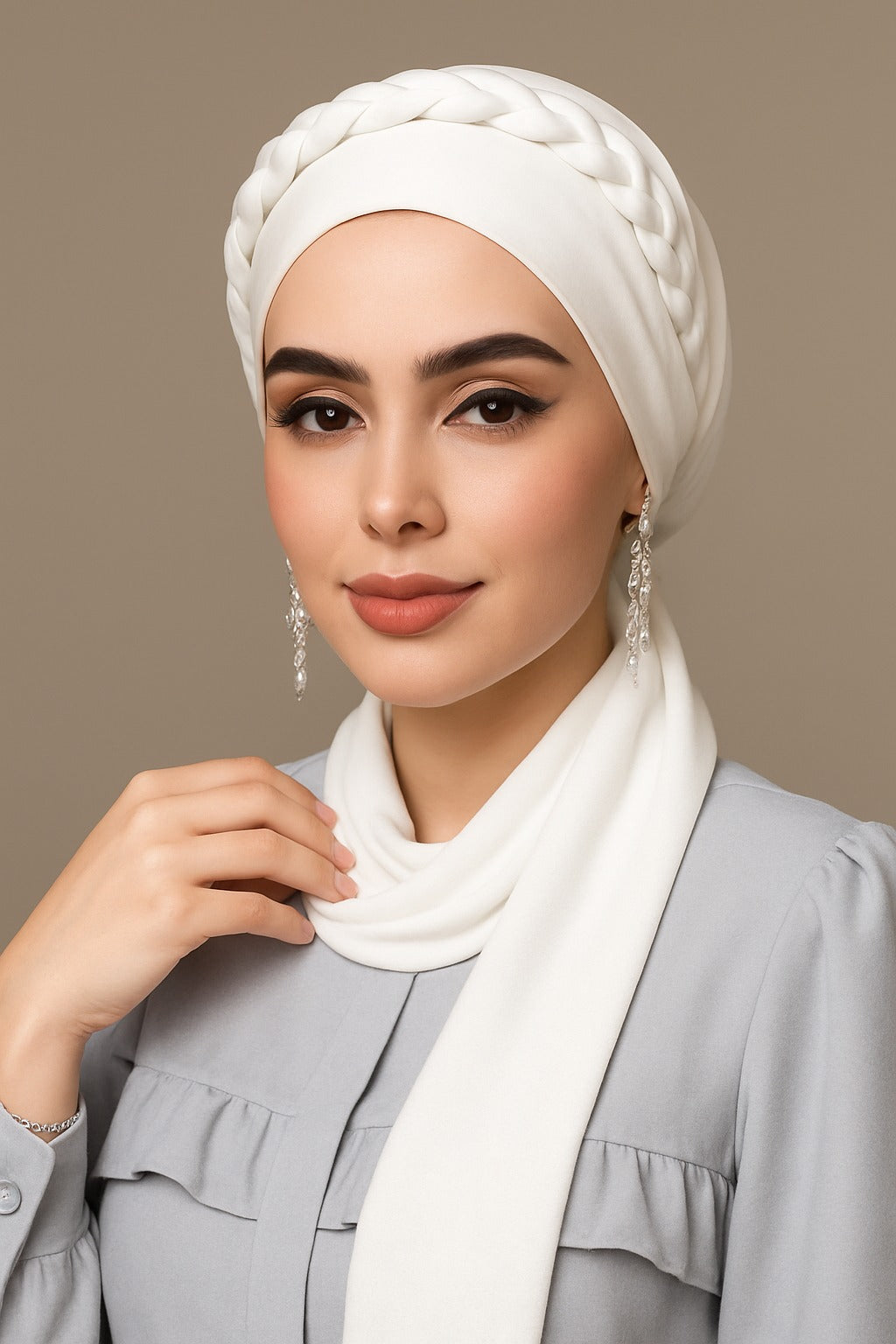 Nooré Silk Hijab – Luxury Elegance