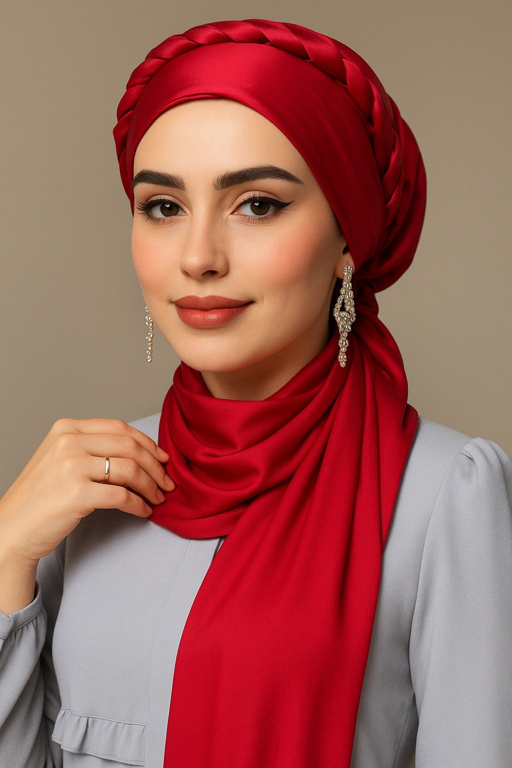 Nooré Silk Hijab – Luxury Elegance