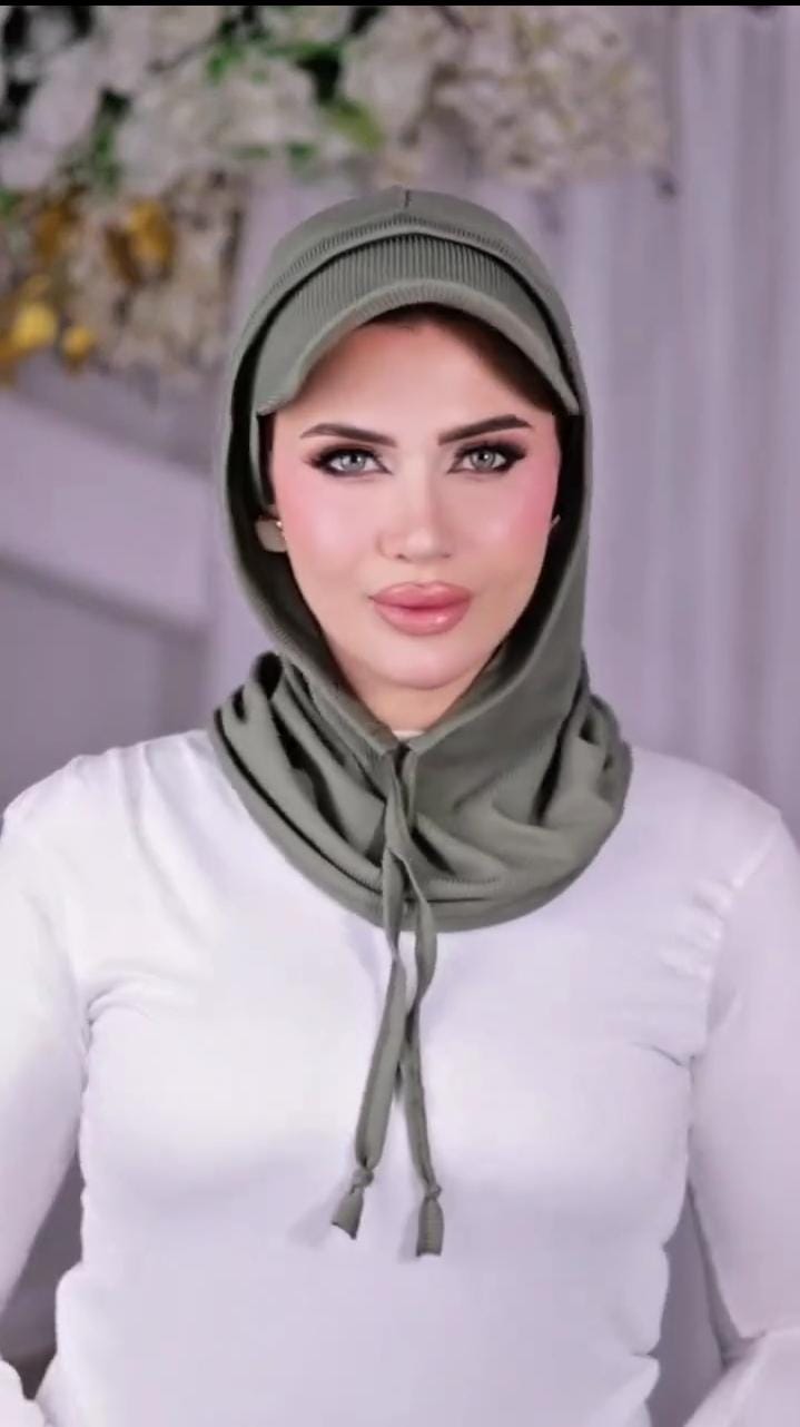 Summer Cap with Built in Hijab - Attraction Mart
