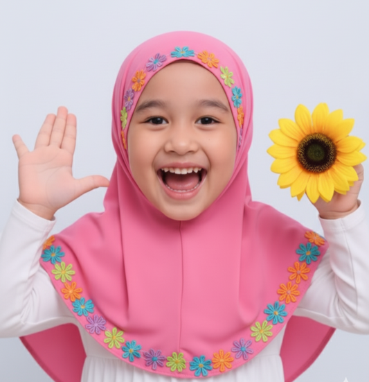 Fancy Kids Hijab - Easy to Wear Kids Hijab