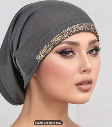 Chandni Glitter Hijab Cap– Premium Jersey Undercap for Women Pakistan