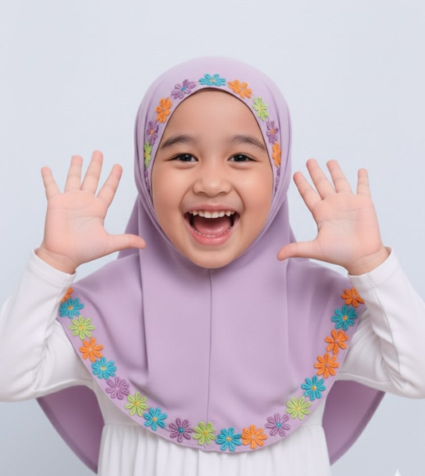 Fancy Kids Hijab - Easy to Wear Kids Hijab