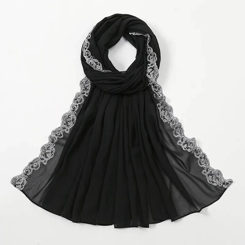 Bubble Lace Chiffon Hijab - Attraction Mart