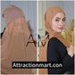 Chiffon Hijab with attached cap