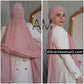 Chiffon Hijab with attached cap