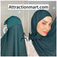 Chiffon Hijab with attached cap