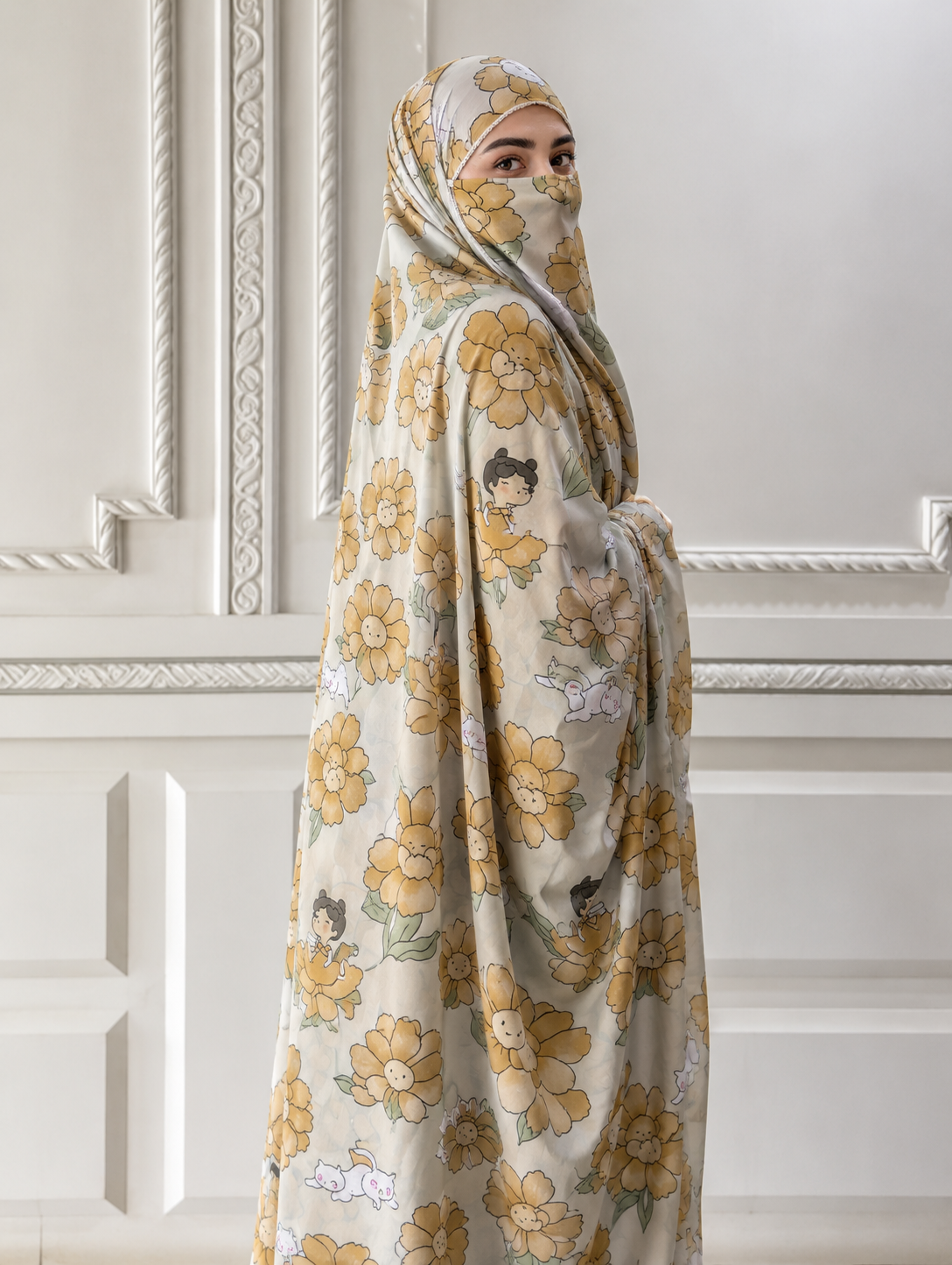 Elegant Haya Chadar with Attached Niqab