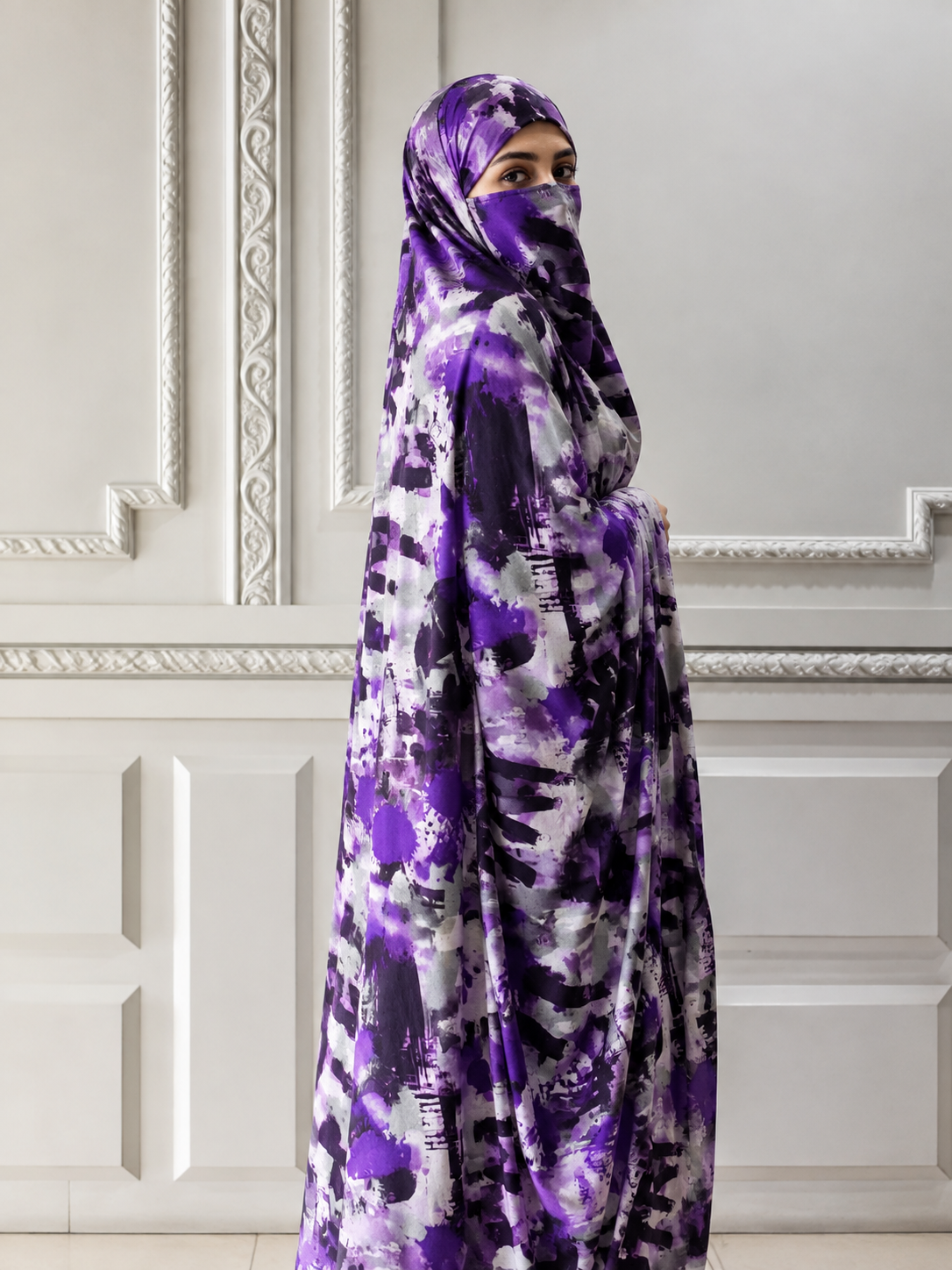 Elegant Haya Chadar with Attached Niqab