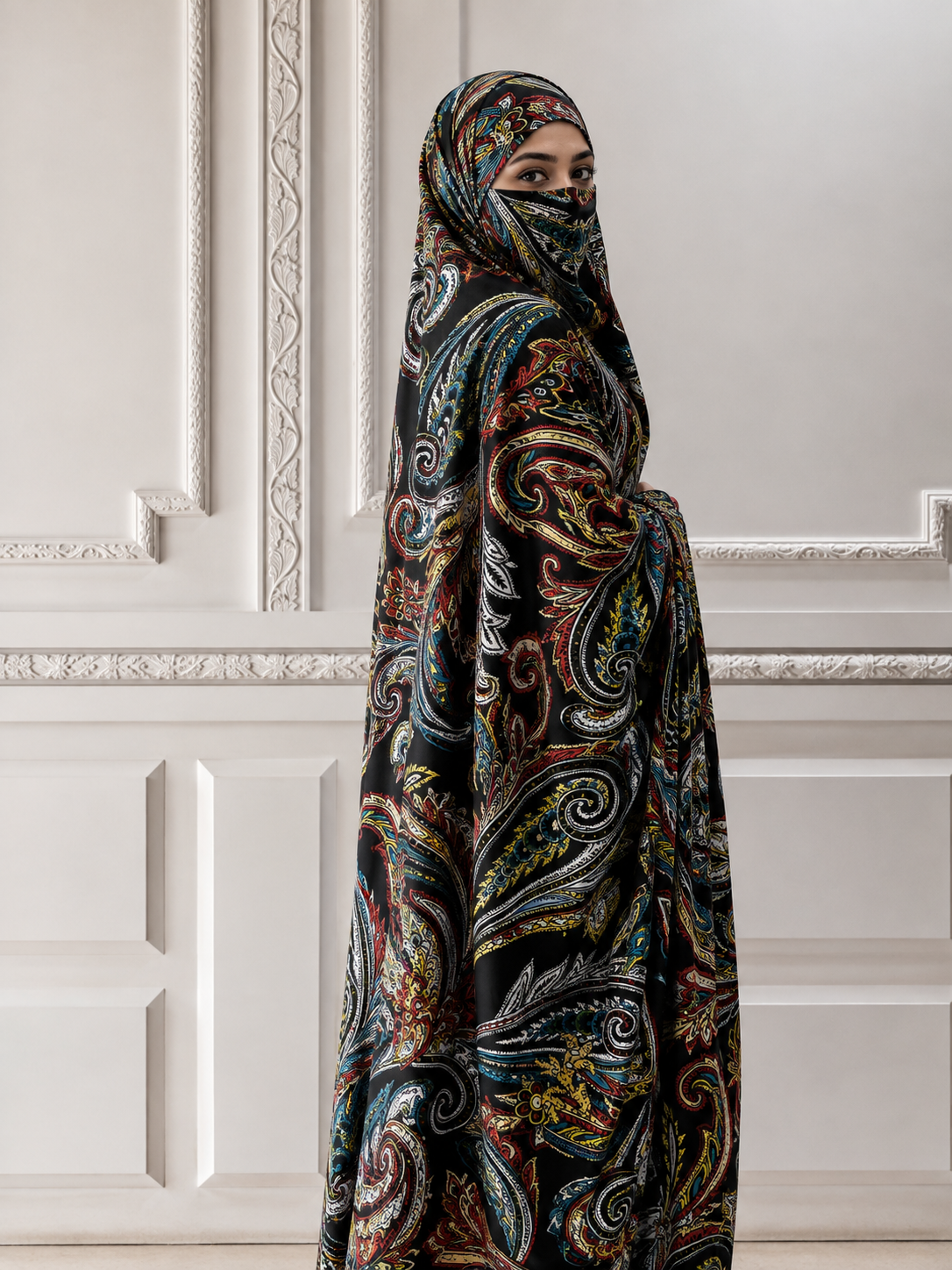 Elegant Haya Chadar with Attached Niqab