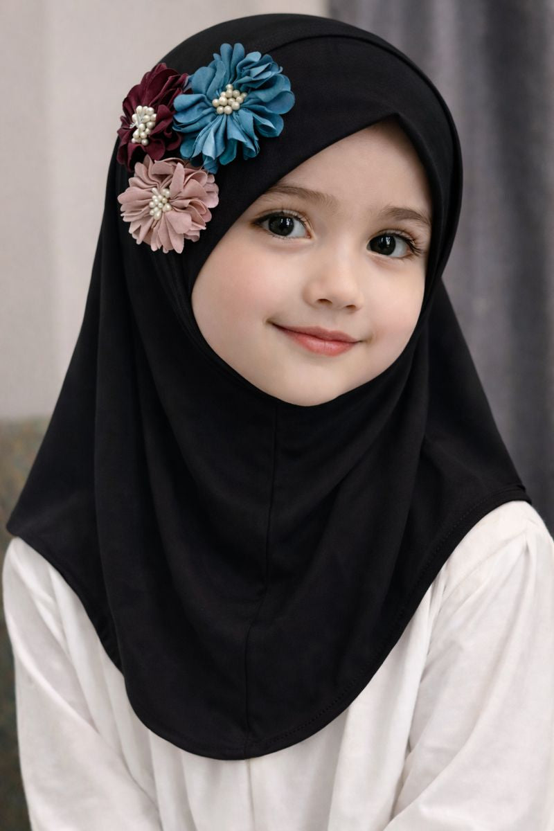 3D Pinky Hijab - Kids Hijab