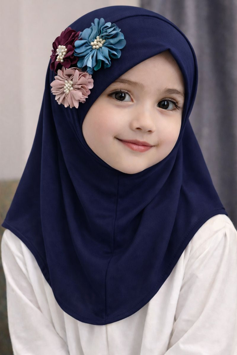 3D Pinky Hijab - Kids Hijab
