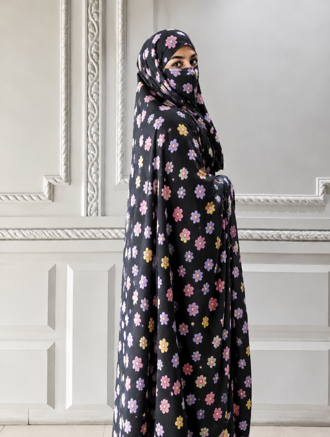 Elegant Haya Chadar with Attached Niqab