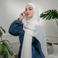 Instant Chiffon Hijab with included Zip underscarf