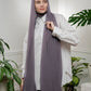 Instant Chiffon Hijab with included Zip underscarf