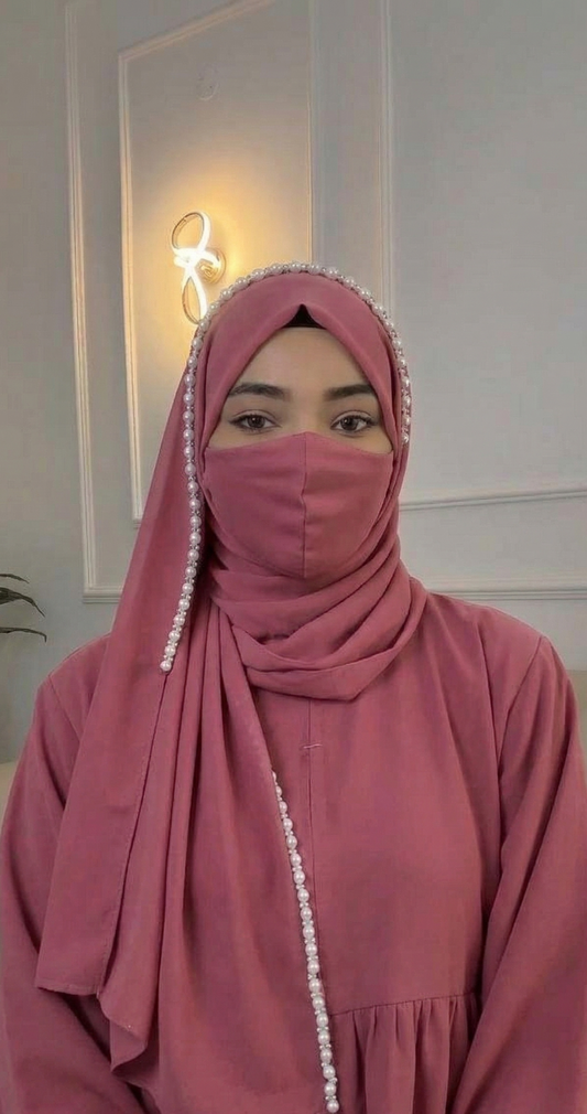 Noor-e-Haya Pearl Instant Hijab & Niqab Set