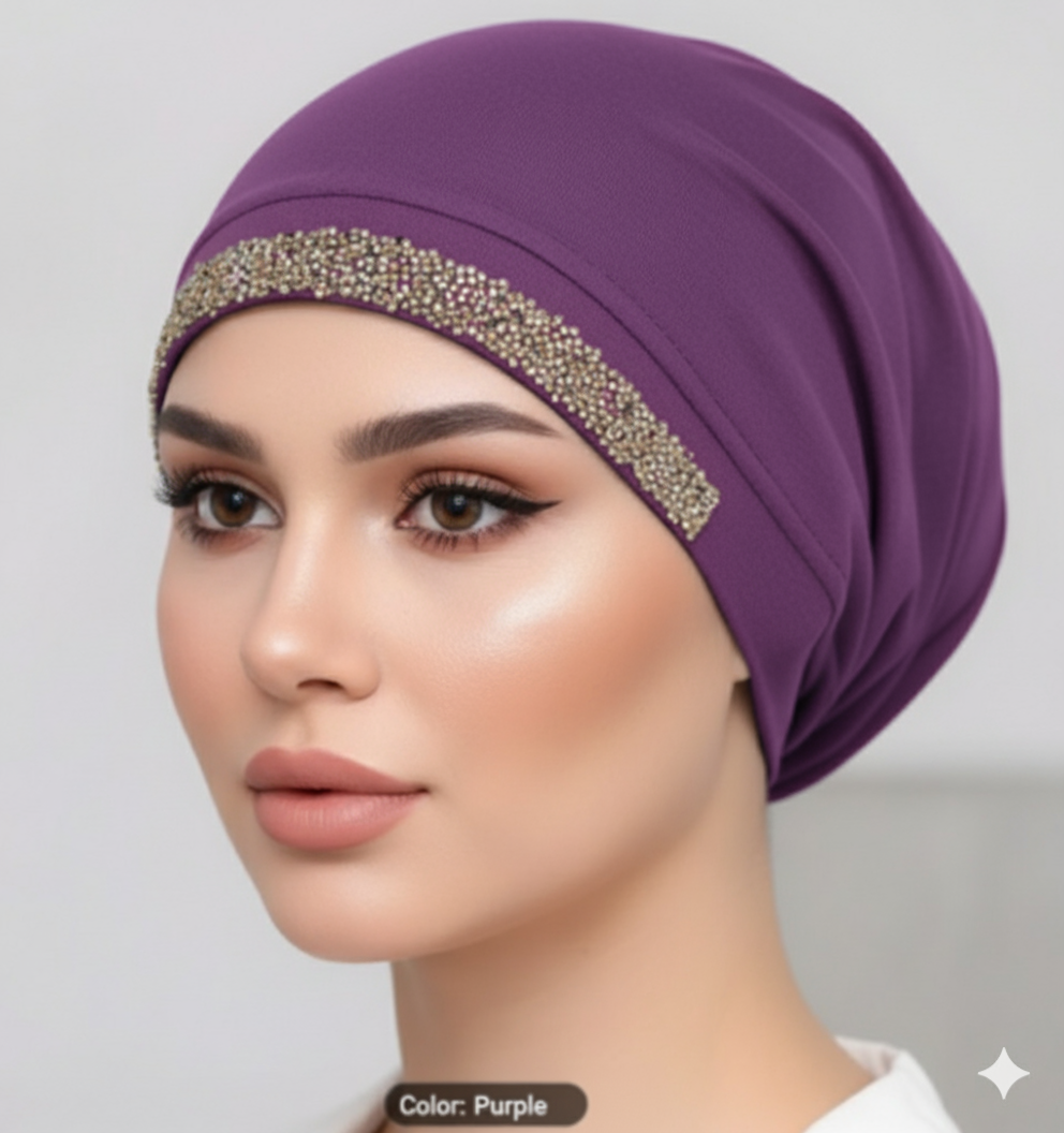 Chandni Glitter Hijab Cap– Premium Jersey Undercap for Women Pakistan