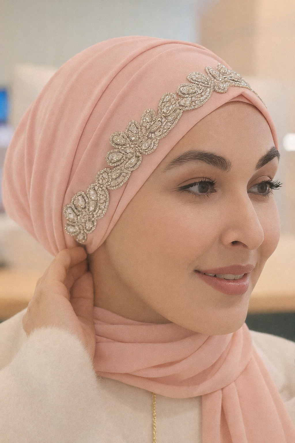 Persian Crystal Cap Hijab