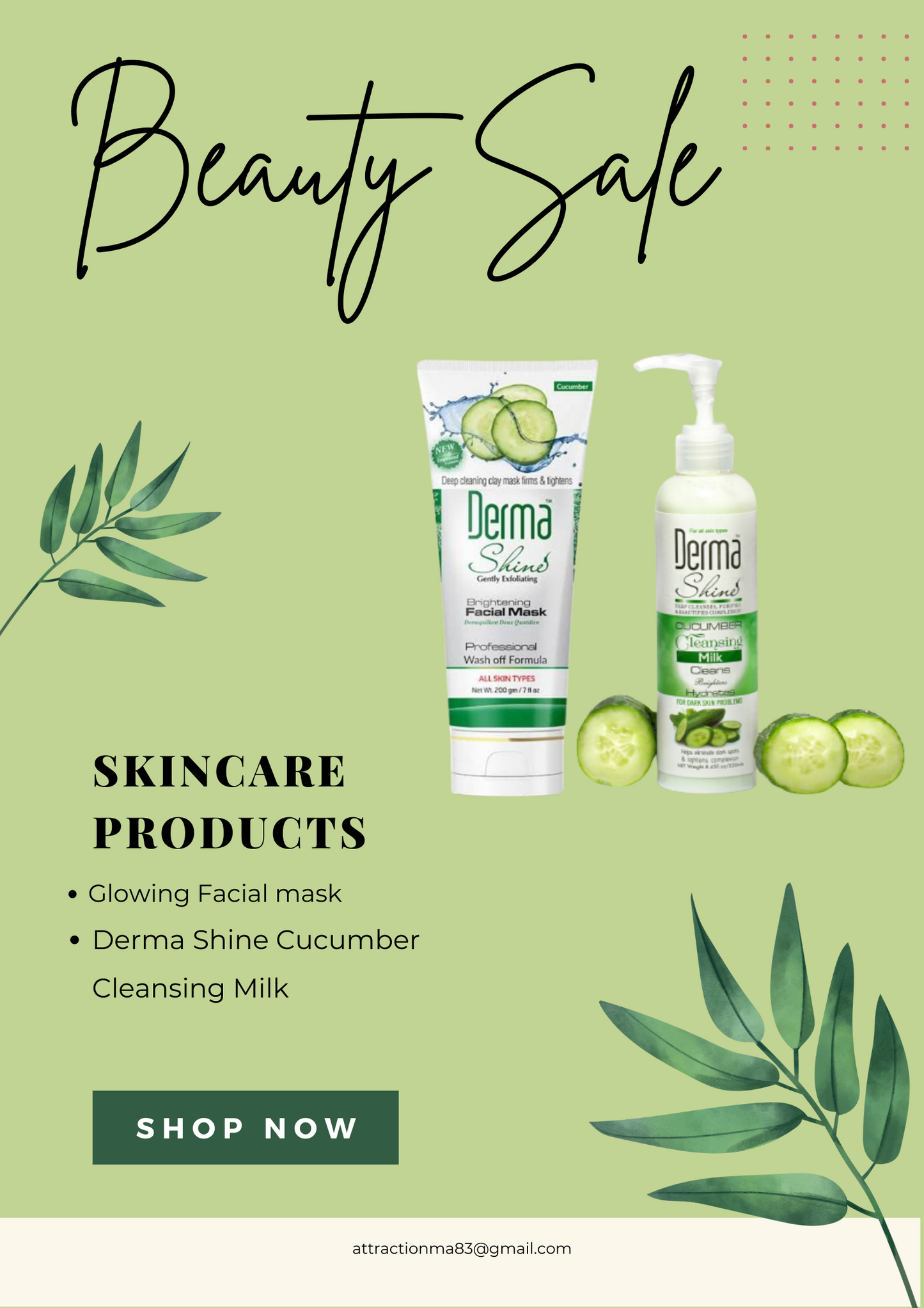 Derma Shine Cleansing Milk & Derma Shine Hydrating Facial Mask