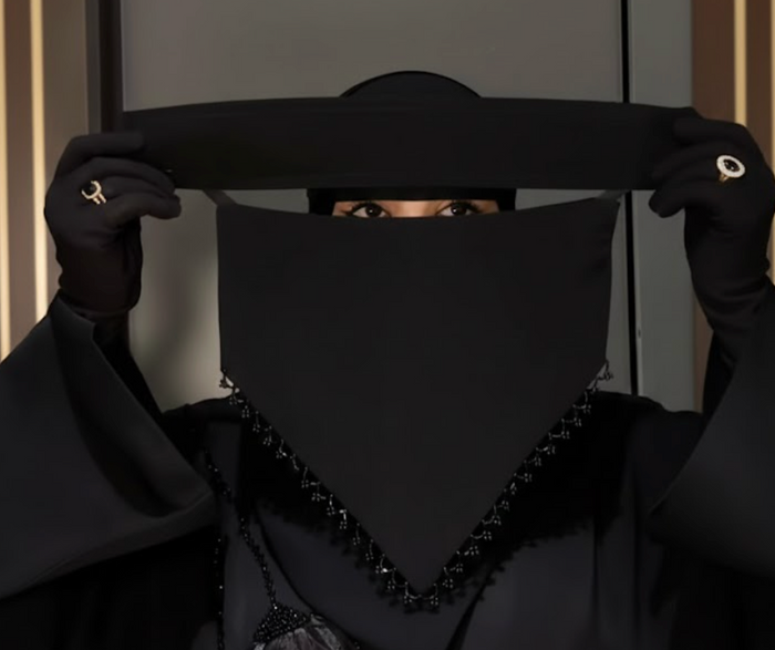 Saudi Niqab with Pearls