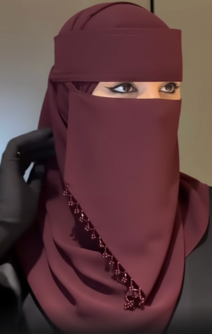 Saudi Naqab with Pearls - Fancy Naqab