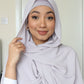 Chiffon Hijab with attached cap