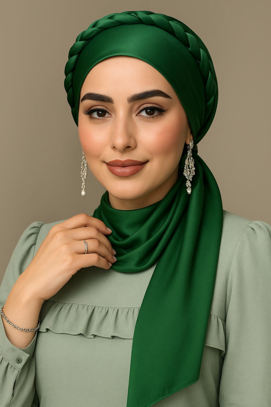 Nooré Silk Hijab – Luxury Elegance