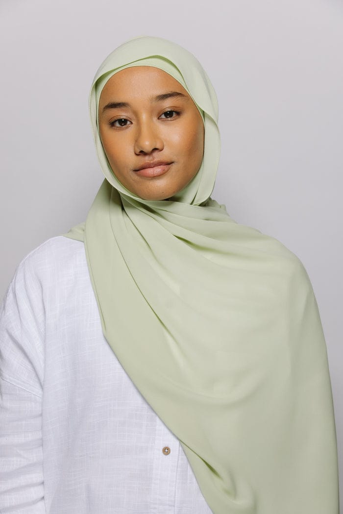 Instant Chiffon Hijab with Built-in Magnet and Under-cap
