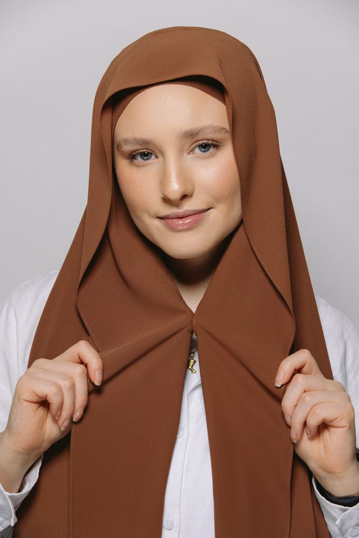 Instant Chiffon Hijab with Built-in Magnet and Under-cap