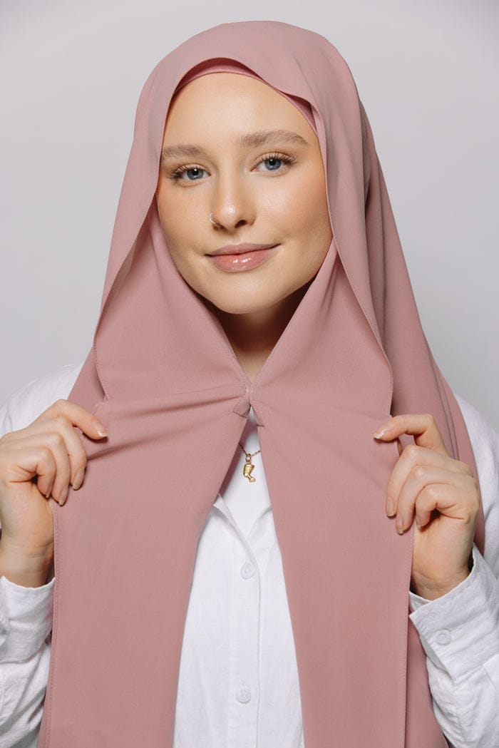 Instant Chiffon Hijab with Built-in Magnet and Under-cap